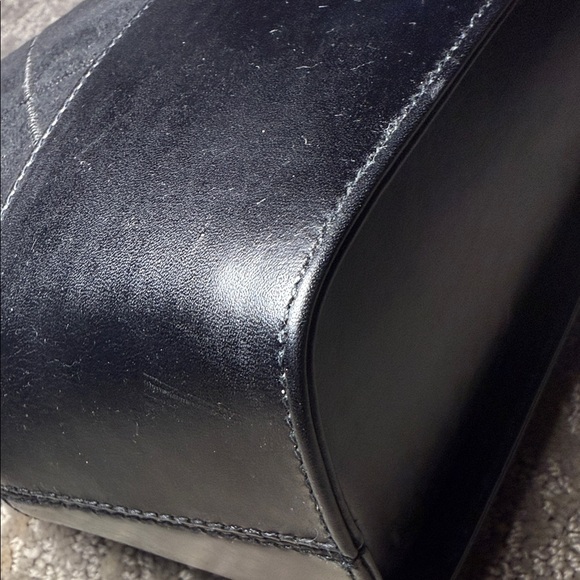 Salvatore Ferragamo Black and Gold Shoulder Bag - Picture 7 of 13